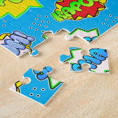 Superhero Super Powers Farbenfrohe Kid's Puzzle (Seite)