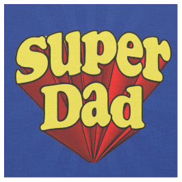 Superhero SuperVater-roter gelber blauer der Stoff