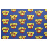 Superhero SuperVater-roter gelber blauer der Stoff (Fat Quarter (45,7 x 55,9 cm))
