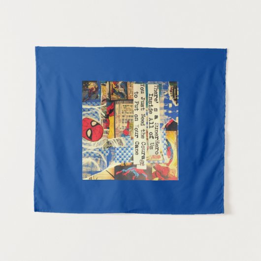 Superhero Tapestry Wandteppich (Vorderseite (Horizontal))