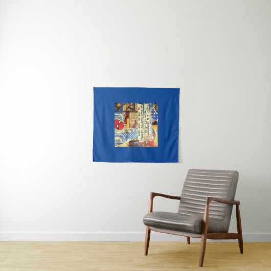 Superhero Tapestry Wandteppich (Beispiel (Horizontal))