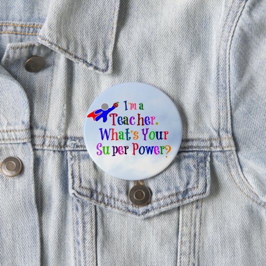 Superhero Teacher Button (Beispiel)