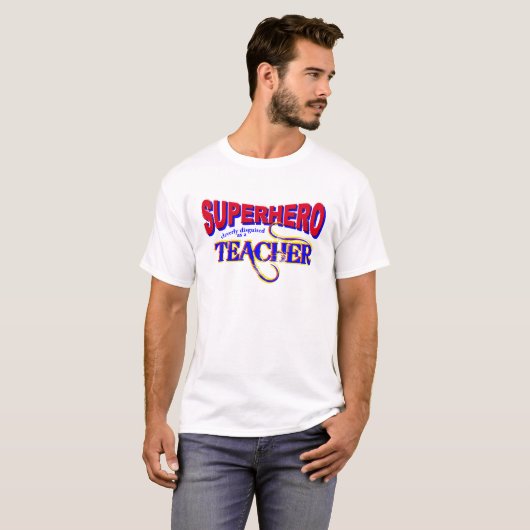 Superhero Teacher T-Shirt (Vorne ganz)