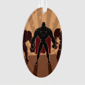Superhero-Team-Silhouetten Ornament (Vorderseite)