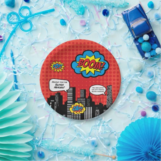 Superhero-Teller Pappteller (Party)