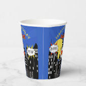 Superhero Thema Geburtstag Pappbecher (Rechts)