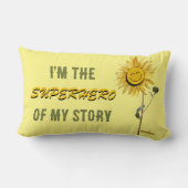 Superhero Throw Kissen von der Dichterin Adiela Ak (Rückseite)