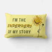 Superhero Throw Kissen von der Dichterin Adiela Ak (Vorderseite)