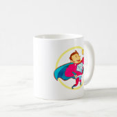 Superhero Vater Custom Kaffeetasse (VorderseiteRechts)