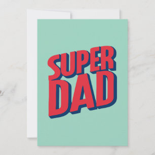 Superhero Vater Feiertagskarte