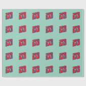 Superhero Vater Geschenkpapier (Flach)