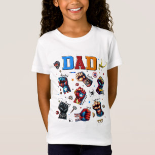 Superhero Vater Power Fists T-Shirt