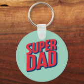Superhero Vater Schlüsselanhänger (Rückseite)