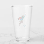 Superhero Väter tagsüber mattierte Glas Bier Tasse (Rückseite)