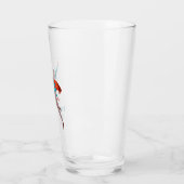 Superhero Väter tagsüber mattierte Glas Bier Tasse (Links)