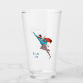 Superhero Väter tagsüber mattierte Glas Bier Tasse (Vorderseite)