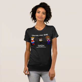 SUPERHERO White Kontur - Vereint für SHE T-Shirt