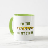 Superhero White Tasse von Poet Adiela Akoo (Vorderseite Links)