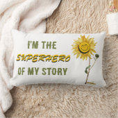 Superhero White Throw Kissen von Poet Adiela Akoo (Decke)