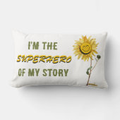 Superhero White Throw Kissen von Poet Adiela Akoo (Vorderseite)