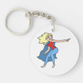 Superhero Woman Schlüsselanhänger (Vorderseite)