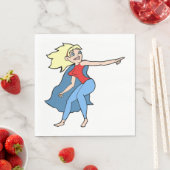 Superhero Woman Serviette (Beispiel)