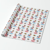 Superhero Wrapping Paper (Boy Personalisiert Name) Geschenkpapier (Ungerollt)