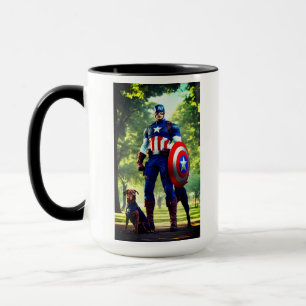 Superherodesign auf Becher Tasse