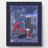 Superheroes Best Friend Painting by Alfred Fox Fotoplatte (Vorderseite)