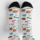 Superheroes Comic Muster Socken (Oben)