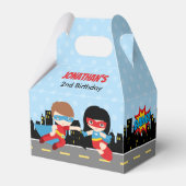 Superheroes Fvor Box (Kindergeburtstag-Gastgeschen Geschenkschachtel (Vorderseite)