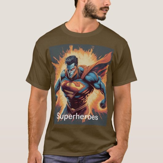 Superheroes T - Shirt Design (Vorderseite)