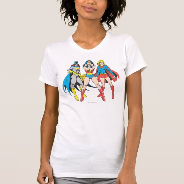 Superheroine-Pose Baby T-shirt (Vorderseite)