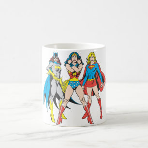 Superheroine-Pose Kaffeetasse