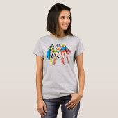 Superheroine-Pose T-Shirt (Vorne ganz)