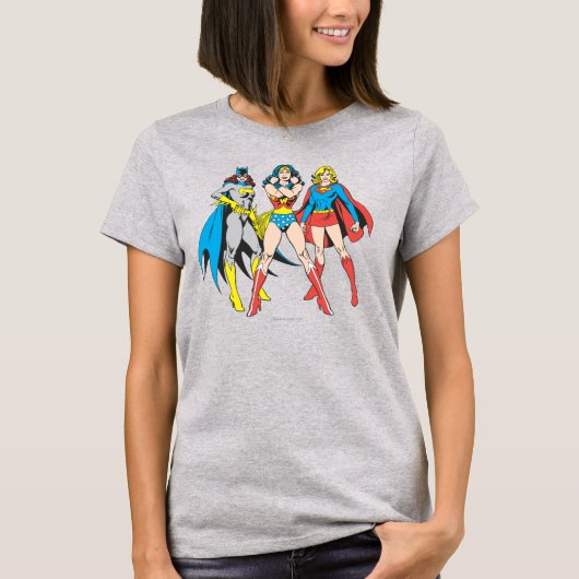 Superheroine-Pose T-Shirt (Vorderseite)