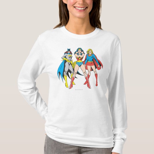 Superheroine-Pose T-Shirt (Vorderseite)