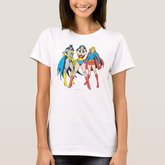 Superheroine-Pose T-Shirt (Vorderseite)