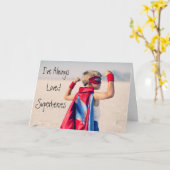 Superherokarte des Vaters Karte (Gelbe Blume)