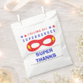 Superheros Party Super vielen Dank Geschenktütchen (Ausgeschnitten)