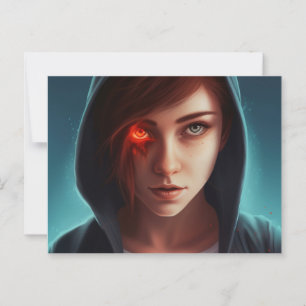 Superheros-Tochter-Postkarte Postkarte