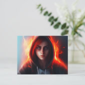 Superheros-Tochter-Postkarte Postkarte (Stehend Vorderseite)