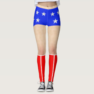 Superheroschalen und Stiefel Leggings