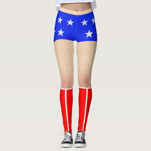 Superheroschalen und Stiefel Leggings (Vorderseite)