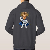 Superhirn Gehirn Kraft Hoodie (Rückseite)