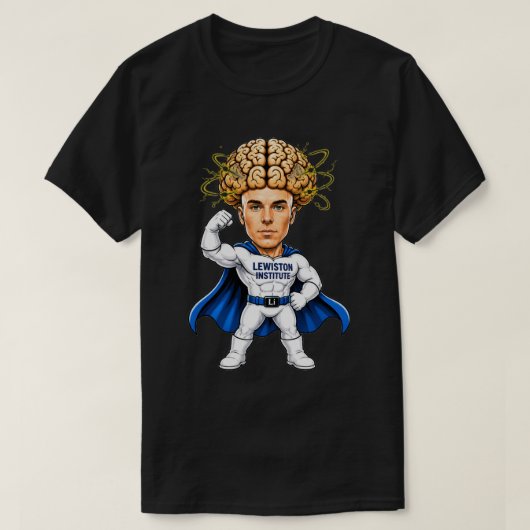 Superhirn Gehirn Kraft T-Shirt (Design vorne)