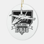 Superhornisse F18 Keramik Ornament (Links)
