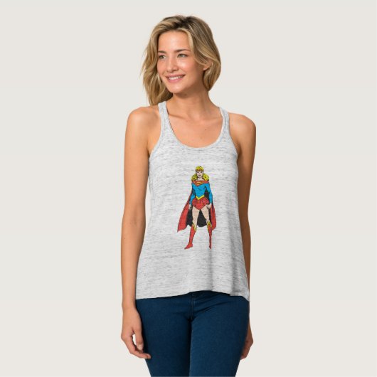 Superigirl Stands Tank Top (Vorderseite Vollansicht)
