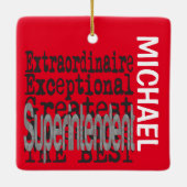 Superintendent Extraordinaire CUSTOM Keramikornament (Rückseite)