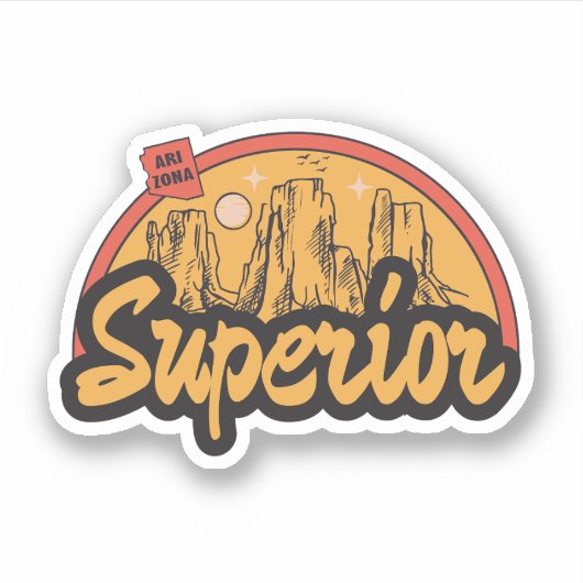Superior: Aufkleber Arizona (Vorderseite)